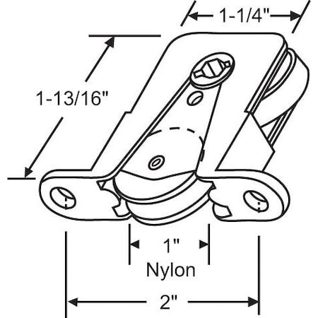 Strybuc Patio Screen Door Roller Assy. 750-1274104